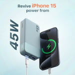 Load image into Gallery viewer, Nobis Power Bank Portable Charger,20000mAh 45W PD QC 3.0 Fast Charging Battery Pack,with LED Display,2 USB-C,2 USB-A for iPhone 15 14 13,Tablet, MacBook, Galaxy, iPad, Black