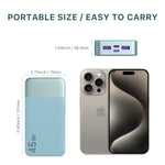 Load image into Gallery viewer, Nobis Power Bank Portable Charger,20000mAh 45W PD QC 3.0 Fast Charging Battery Pack,with LED Display,2 USB-C,2 USB-A for iPhone 15 14 13,Tablet, MacBook, Galaxy, iPad, Black