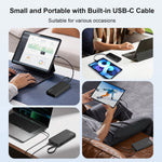 Load image into Gallery viewer, NOBIS 25W Portable Charger 10000mah Power Bank Built-in USB-C Cable