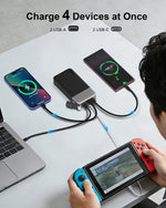 Load image into Gallery viewer, NOBIS Power Bank 45W 20000mAh Portable Charger with Detachable Cable