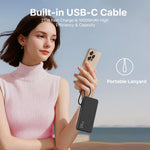 Load image into Gallery viewer, NOBIS 25W Portable Charger 10000mah Power Bank Built-in USB-C Cable