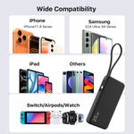 Load image into Gallery viewer, NOBIS 25W Portable Charger 10000mah Power Bank Built-in USB-C Cable