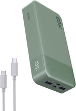 Load image into Gallery viewer, NOBIS Powerbank 20000 mAh, 65 W Quick Charge Power Bank Portable Charger with Digital Display, Dual USB-C/USB-A for Laptop, Phone, Tablet, Travel Compatible External Battery Pack