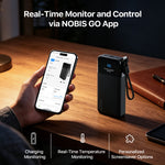 Load image into Gallery viewer, NOBIS 222W Super Fast Charging Power Bank 25000mAh, Smart Digital Display &amp; APP Control, Multi-Port for Laptops Phones Tablets, Universal Compatibility Portable Charger