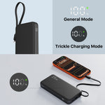 Load image into Gallery viewer, NOBIS 25W Portable Charger 10000mah Power Bank Built-in USB-C Cable