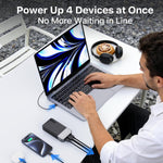 Load image into Gallery viewer, NOBIS Powerbank 20000 mAh, 65 W Quick Charge Power Bank Portable Charger with Digital Display, Dual USB-C/USB-A for Laptop, Phone, Tablet, Travel Compatible External Battery Pack