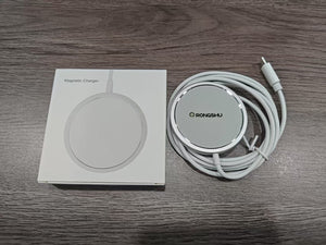 RONGSHU Magnetic Wireless Charger 15W Mag Safe Charger-Fast Charging Pad Compatible with iPhone16/15/14/13/12 Series & Airpods 2 3 Pro